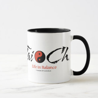 Tai-Chi Yin/Yang"Leben in Balance" Wecker-Tasse Tasse