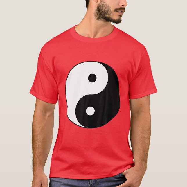 Tai Chi Yin Yang Symbol Hippie / Peace Balance Phi T-Shirt (Vorderseite)