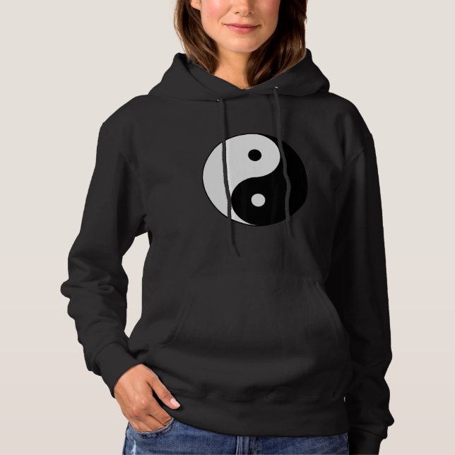 Tai Chi Yin Yang Symbol Hippie Peace Balance Philo Hoodie (Vorderseite)