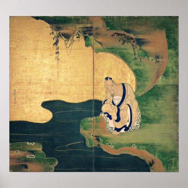 Tai Gong Wang von Ogata Korin Poster (Vorne)