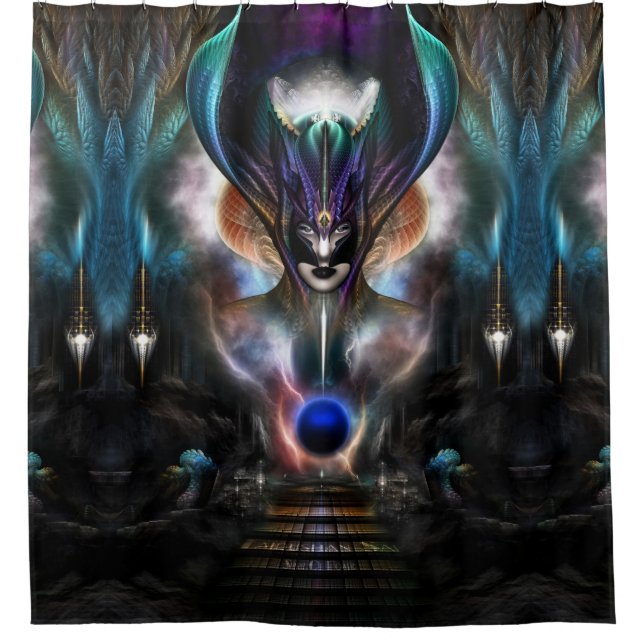 Taidushan Sai Geist von Power WD Duschvorhang (Vorderseite)