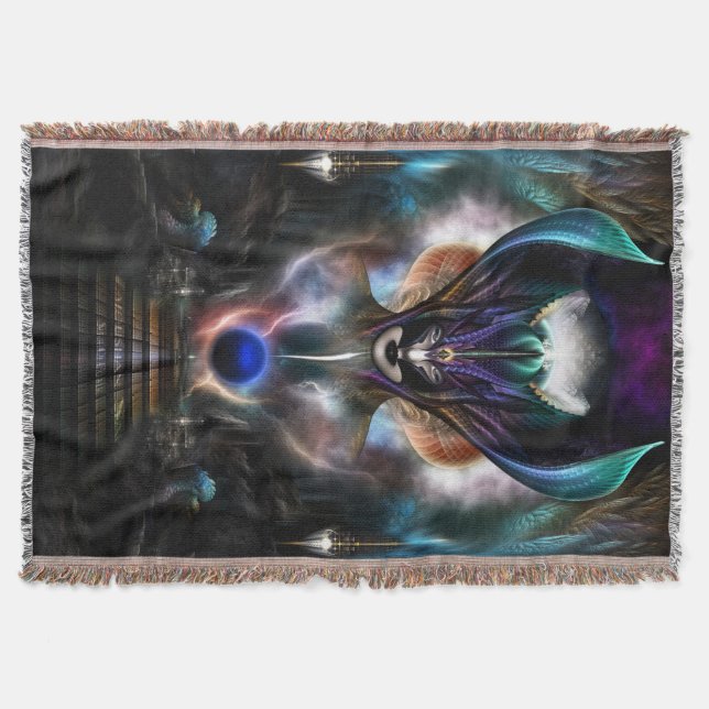 Taidushan Sai Geist von Power WD Throw Blanket Decke (Vorderseite)