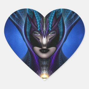 Taidushan Sai Shadow Blue Heart Stickers