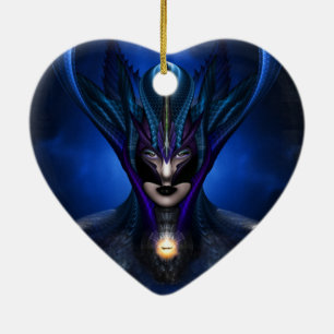 Taidushan Sai Shadow Blue RB Portrait Keramikornament