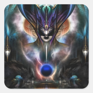 Taidushan Sai Spirit of Power WD Quadratischer Aufkleber