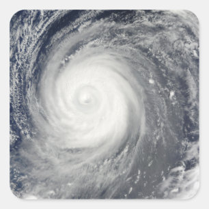 Taifun Choi-WAN südlich von Japan, Pazifischer Quadratischer Aufkleber