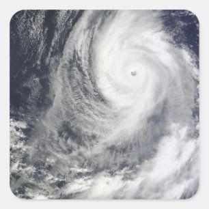 Taifun Lupit 2 Quadratischer Aufkleber