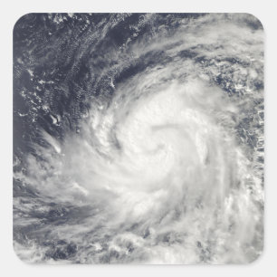 Taifun Lupit über dem Western Pazifischer Ozean Quadratischer Aufkleber