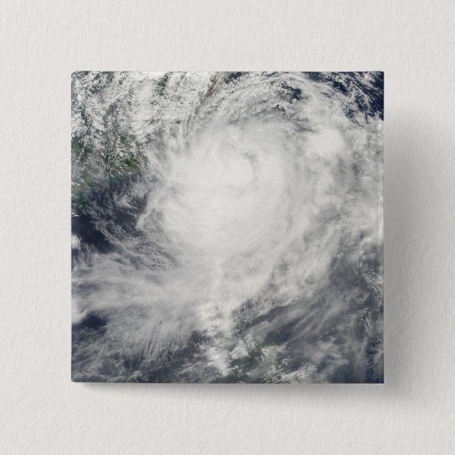 Taifun Morakot über Taiwan Button (Vorderseite)