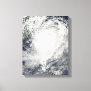 Taifun Morakot über Taiwan Leinwanddruck