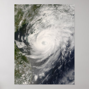 Taifun Neoguri nähert sich der China Poster