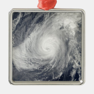 Taifun Nida südwestlich von Iwo Jima Ornament Aus Metall