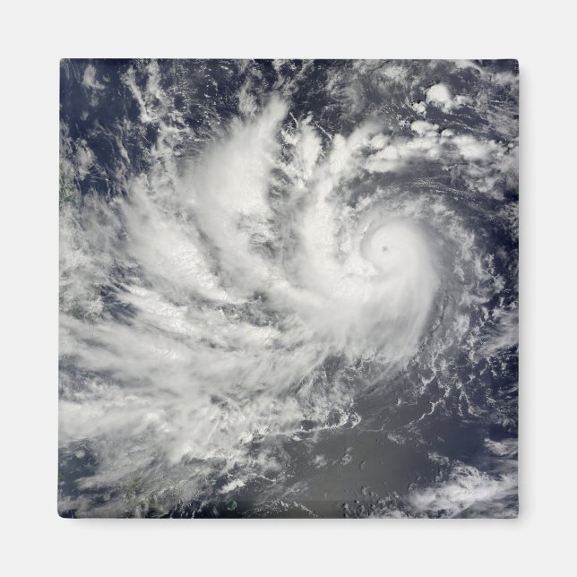 Taifun Parma Richtung Westen Magnet (Vorne)