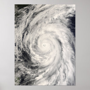 Taifun Rammasun im philippinischen Meer Poster