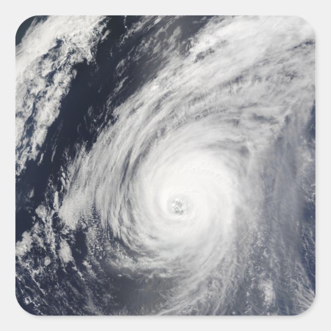 Taifun Sudal südlich von Japan 3 Quadratischer Aufkleber (Vorderseite)