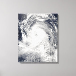 Taifun Tingting über der Insel Nord-Mariana Leinwanddruck