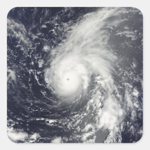 Taifun Vamco im Pazifik Quadratischer Aufkleber