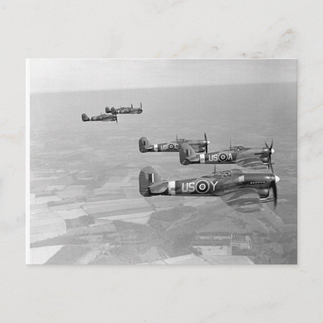 Taifune auf der Strecke nach Frankreich Postkarte (Vorderseite)