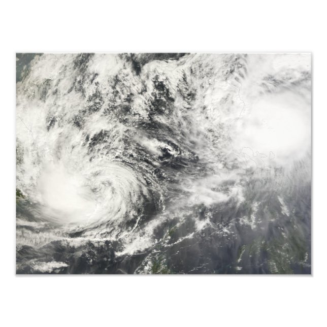 Taifune Mitag und Hagibis Fotodruck (Vorne)