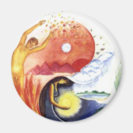 Taijitu veranschaulicht Polarität Magnet