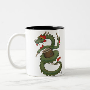 Taiko Drache in der Farbe Zweifarbige Tasse
