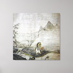 Taikō Josetsu / Catfish mit Gourd / Leinwanddruck