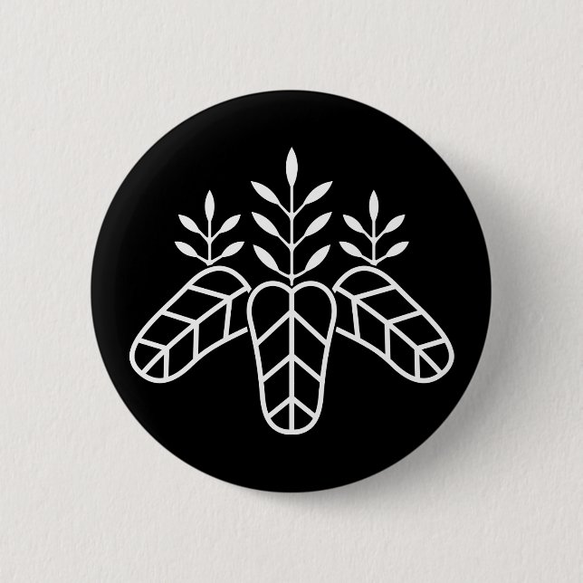Taiko-Paulownie Button (Vorderseite)