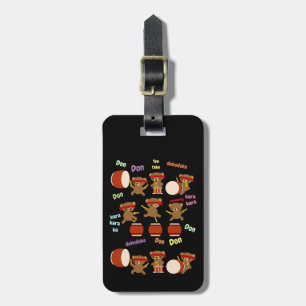 Taiko Trommel-Geschenke Identifikations-Umbau Gepäckanhänger