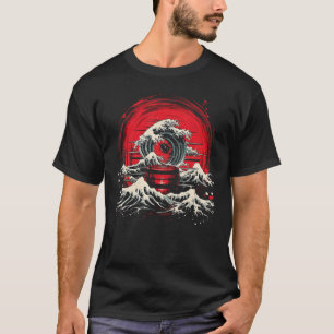 Taiko tromming Japan Sunset Waves Ocean Art Graphi T-Shirt