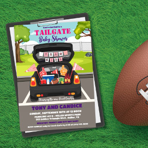Tailgate Football Baby Dusche Paar Dusche Einladung
