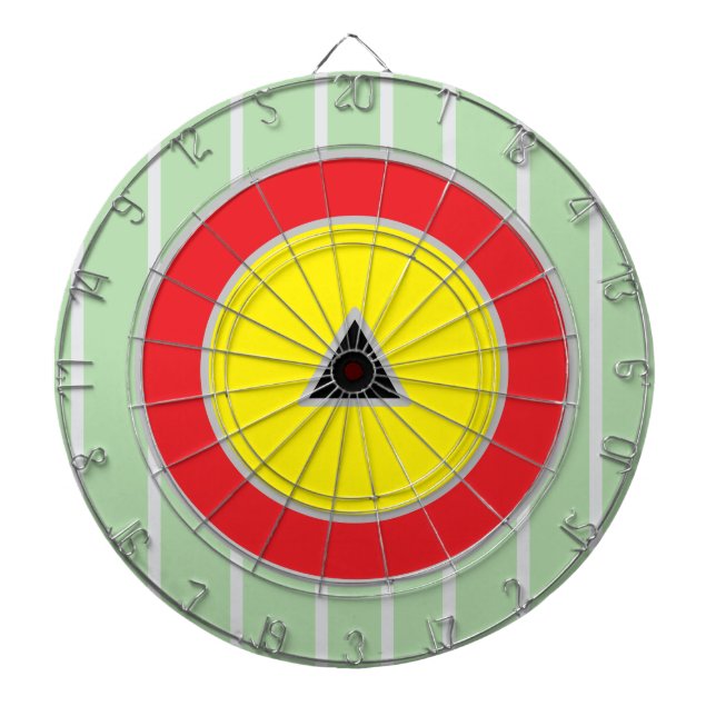 Tailgate Light Green Red Silver Dartscheibe (vorne)