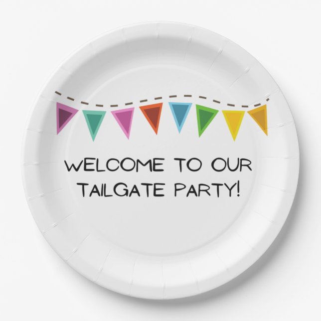 Tailgate Pappteller (Vorderseite)