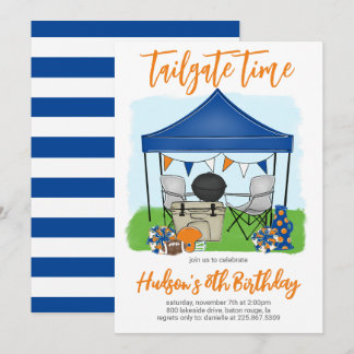 Tailgate Time Football Einladung zum Geburtstag