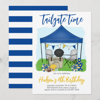 Tailgate Time Football Einladung zum Geburtstag