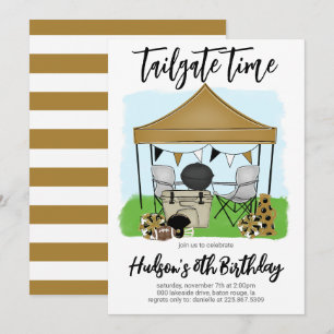 Tailgate Time Football Einladung zum Geburtstag