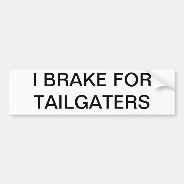 Tailgaters Autoaufkleber (Vorne)