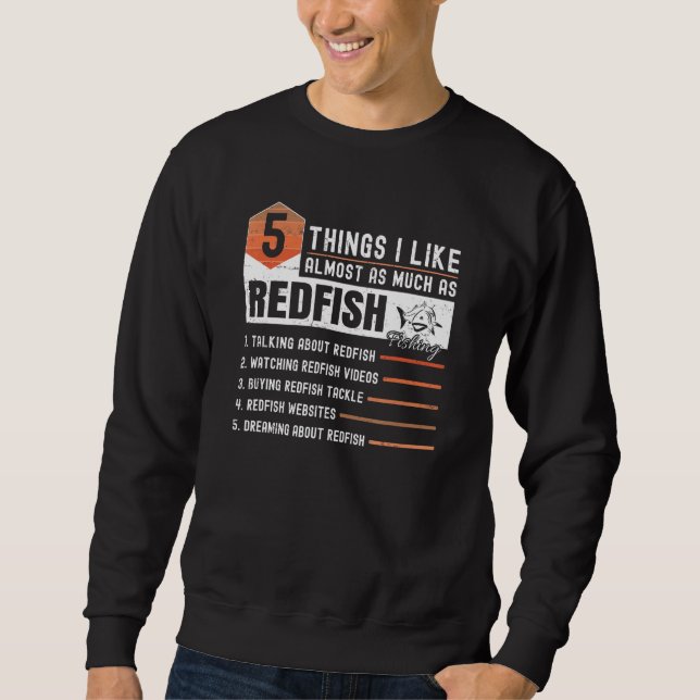 Tailing Redfish Fishing Jokes Redfishing Accessori Sweatshirt (Vorderseite)