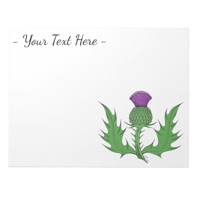 Taille Notizblock (Vorderseite)