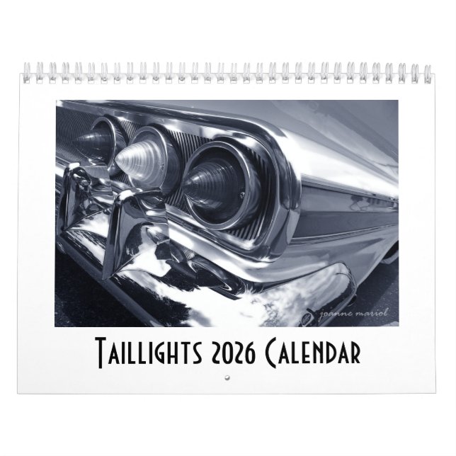 Taillights 2026 Classic Car Kalender (Titelbild)