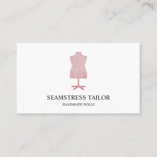 Tailor Seamstress Mannequin Dress Boutique Visitenkarte