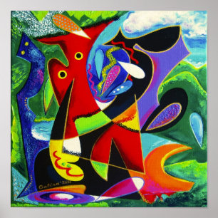 Taino Dance, Puerto Rico Art Poster