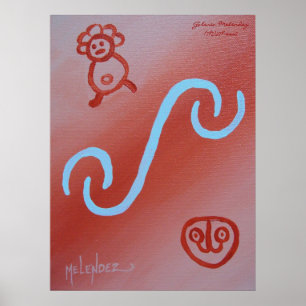 Taino Jeroglificos Poster