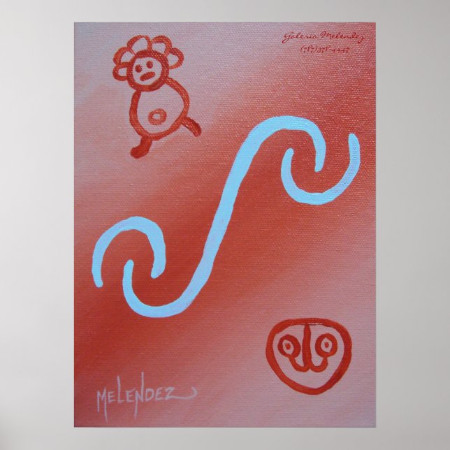 Taino Jeroglificos Poster (Vorne)