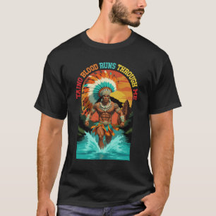 Taino-Krieger-Erbe Karibische Kultur Puerto Ri T-Shirt