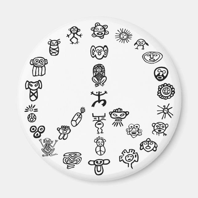 Taino Peace Magnet (Vorne)