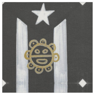 Taino Sol über BlkWht Stoff