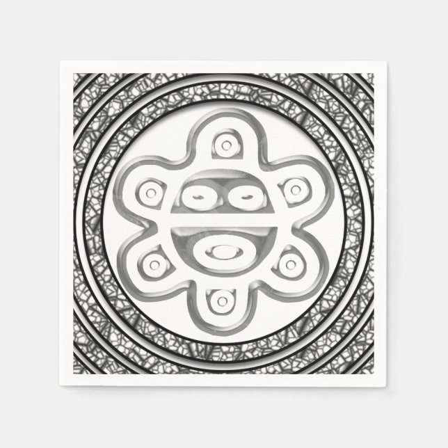 Taino Spiral Sun Napkins Serviette (Vorderseite)