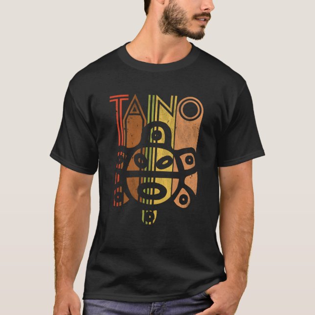 Taino Sun Boricua Taino von Puerto Rico T-Shirt (Vorderseite)