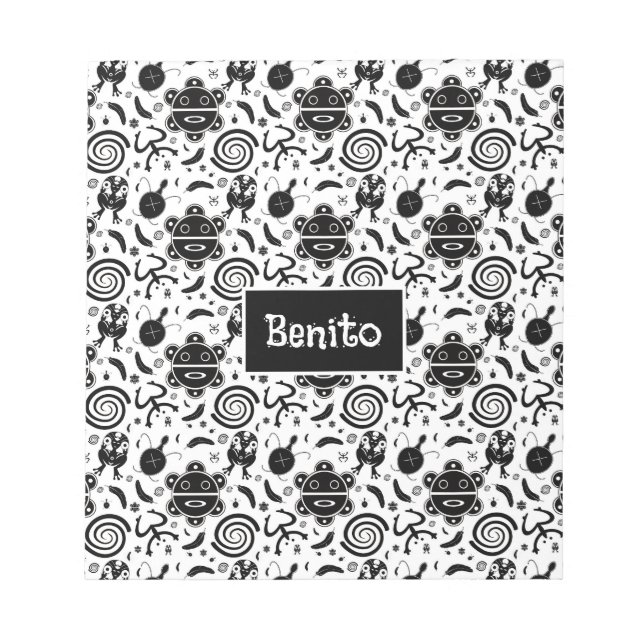 Taino Symbole Puerto Rico Kultur Notizblock (Vorderseite)