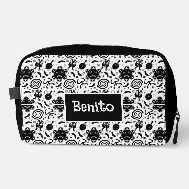 Taino Symbole Puerto Rico Kultur Waschbeutel (Vorderseite)